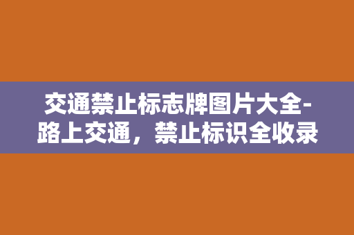 交通禁止标志牌图片大全-路上交通，禁止标识全收录！