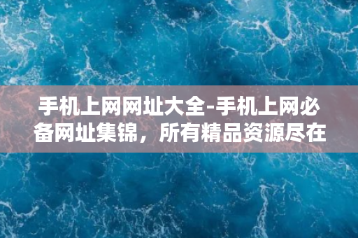 手机上网网址大全-手机上网必备网址集锦，所有精品资源尽在其中！